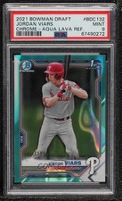2021 Bowman Draft Chrome Aqua Lava Refractor /199 Jordan Viars PSA 9 MINT 0z8w
