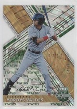 2019 Panini Elite Extra Edition Status Emerald Die-Cut 14/49 Yordys Valdes ms9