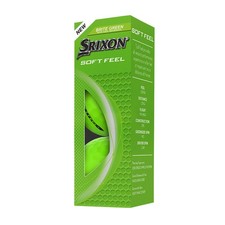 Srixon Soft Feel Golf Balls Brite Green, 3pk 1 Sleeve 2025 NEW