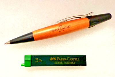 Faber Castell EMotion Pear Wood Mechanical Pencil + Lead Refills - Germany
