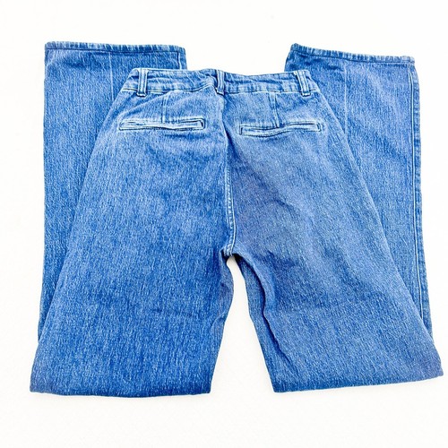 Reiss Isa Square Pocket Wide Leg Dark Wash Denim Jeans Zip Fly Size 28 Long  - Picture 5 of 9