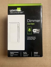 Leviton D215S-1RW Decora Smart Wi-Fi 2nd Gen Switch  Alexa Apple Home White