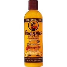 Howard Products Beeswax Wood Polish Conditioner, Feed-N-Wax for Wood Furnit...