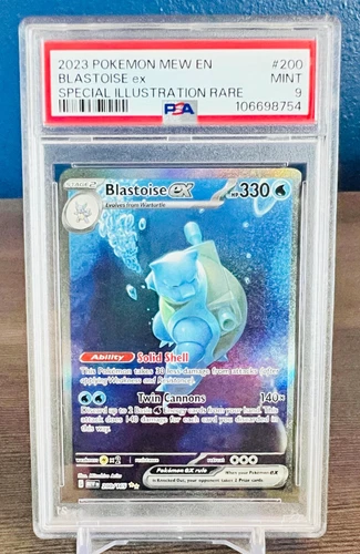 2023 POKEMON MEW EN 151 SPECIAL ILLUSTRATION RARE #200 BLASTOISE EX PSA 9 MINT