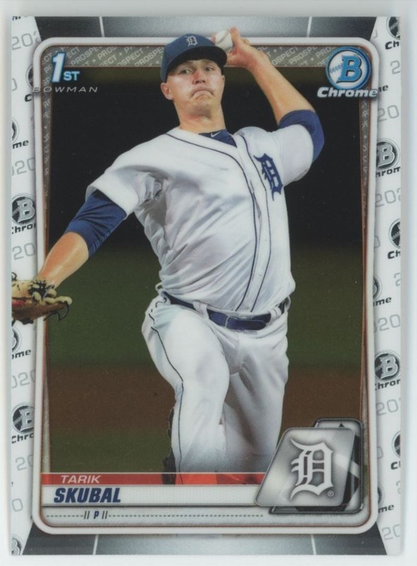 2020 Bowman Chrome 1st Tarik Skubal Detroit Tigers #BCP-108 A6