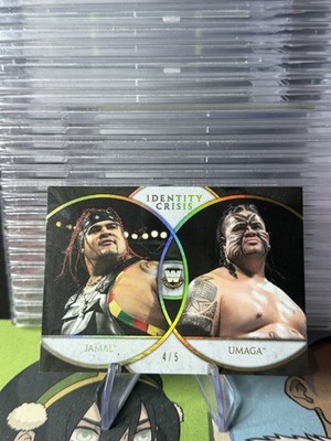 /5 Jamal Umaga 2018 Topps Legends of WWE Identity Crisis Insert Card #IC-12