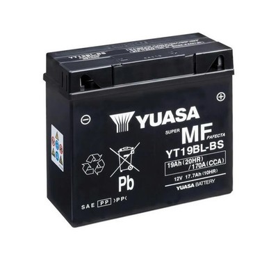Yuasa YT19BL-BS AGM Batterie 12V 17,7AH CP - Einbaufertig (NH1220 51913)