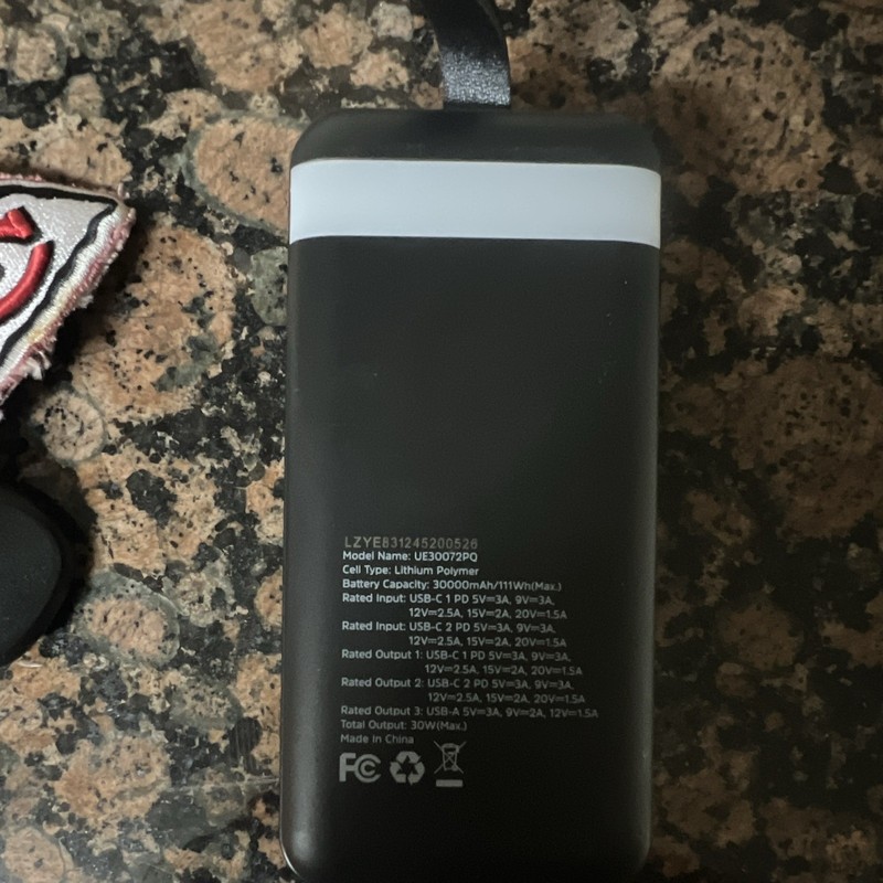 Energizer UE30T2PD 30000mAh USB-C PD Power Bank w/ USB-A Output