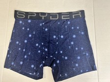 Spyder Soft Mesh Soft Cooling Boxer Briefs, Stretch, Galactic Navy, Medium, NWOT