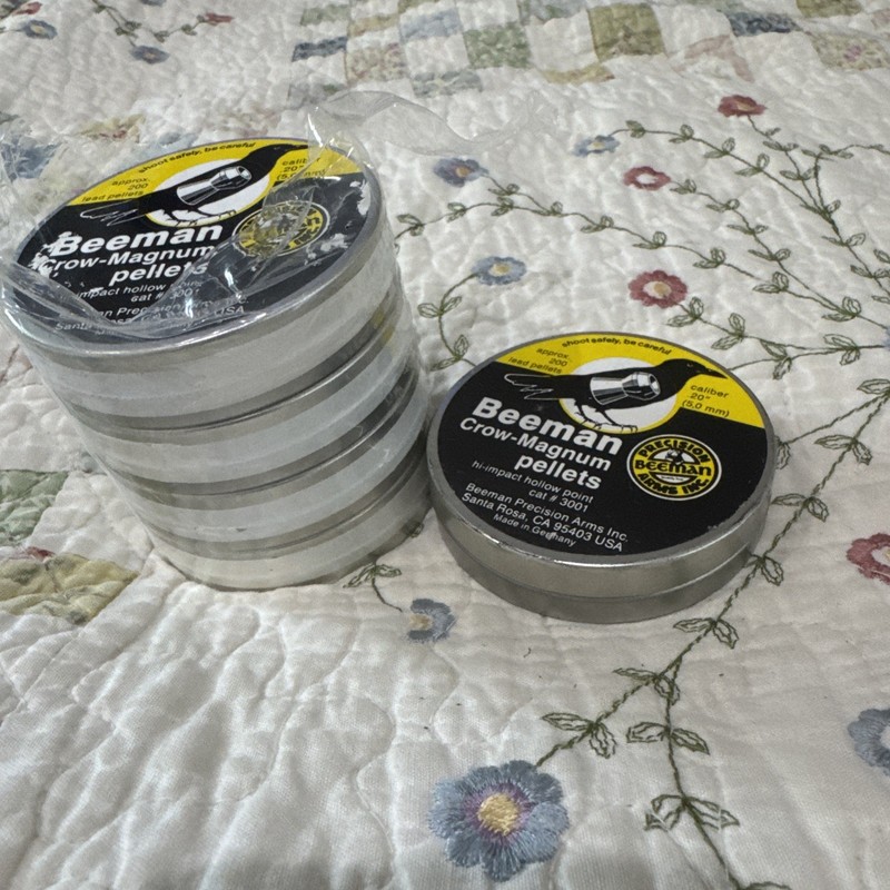 Beeman Crow Magnum Pellets .20 Cal 5x200 German High Quality + 40 Bonus Pellets