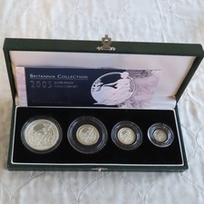 2005 SILVER PROOF BRITANNIA 4 COIN COLLECTION - COMPLETE - 2360 sets