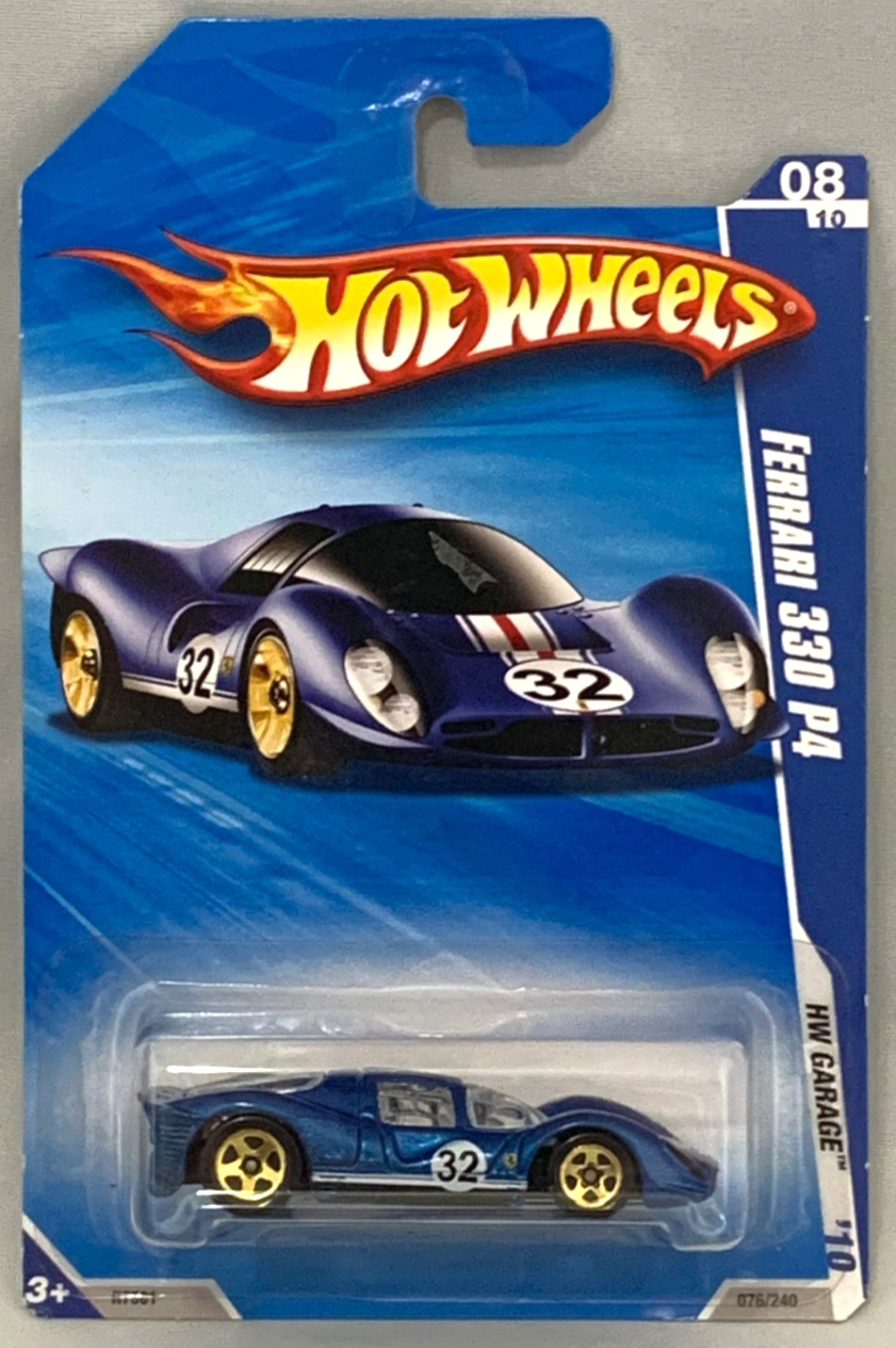 Hot Wheels Ferrari 330 P4 2010 HW Garage Blue 5SPs