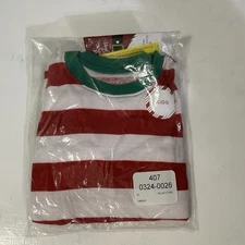 CANDY CANE Kids 3T Pajama Set NWT Red/White Striped Christmas Long Sleeve Pants