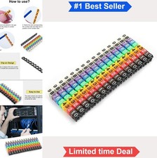 Clip On Wire Markers Cable Number Labels 150PCS 1.5mm Multicolor Plastic For