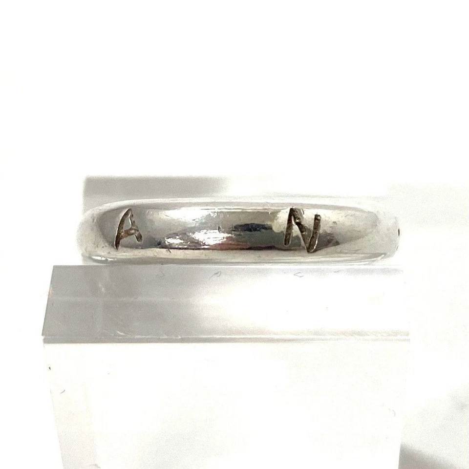 CHANEL Logo Ring SV925 Silver Vintage 9g Japan Size 12.5 US 6.5 Jewelry JAPAN - Image 3 of 4