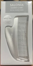 SALONIA Glossy Care Metal Kassa Comb silver color SAL25322SL Hair Brush new