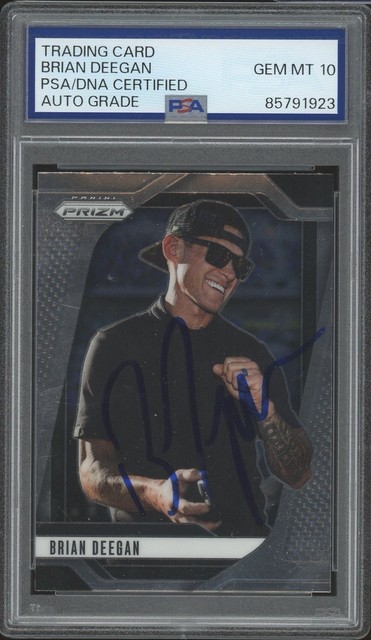 2025 Panini Prizm Racing #98 Brian Deegan Signed Card PSA 10 AUTO Motocross