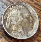 1913 Type 2 Buffalo Nickel Nice Original XF Full Horn CHRC