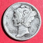 1926 US Mercury SILVER Dime "Philadelphia" Mint! FINE! Old US Coin!