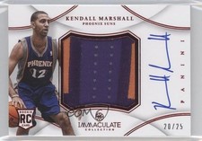 2012 Panini Immaculate Chinese Red 20/25 Kendall Marshall #PP-KM Patch Auto 0q0
