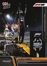 Lando Norris World Champion 2025 Formula 1 Topps NOW Card 86 Presale