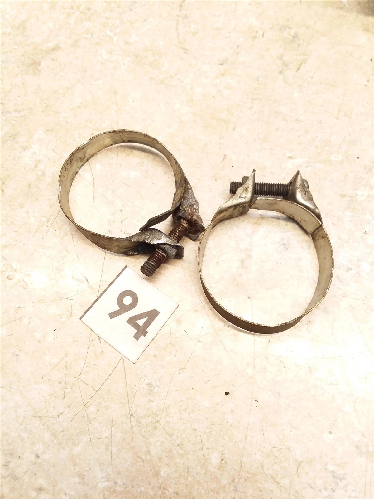Honda CB350-F FOUR 656C Carburetor Manifold Boot Clamps 1972 1973 1974 #94 ACP15