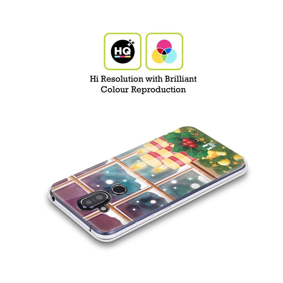 FUNDA DE GEL SUAVE HEAD CASE DESIGNS VELAS NAVIDEÑAS PARA TELÉFONOS NOKIA 1 Foto 2 de 4