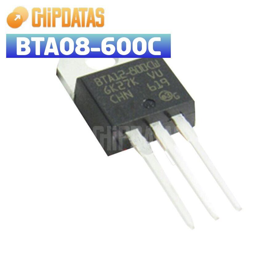 Triac To-220 20 Pezzi Transistor BTA08-600C TO-220 – Nuovi, Originali ...