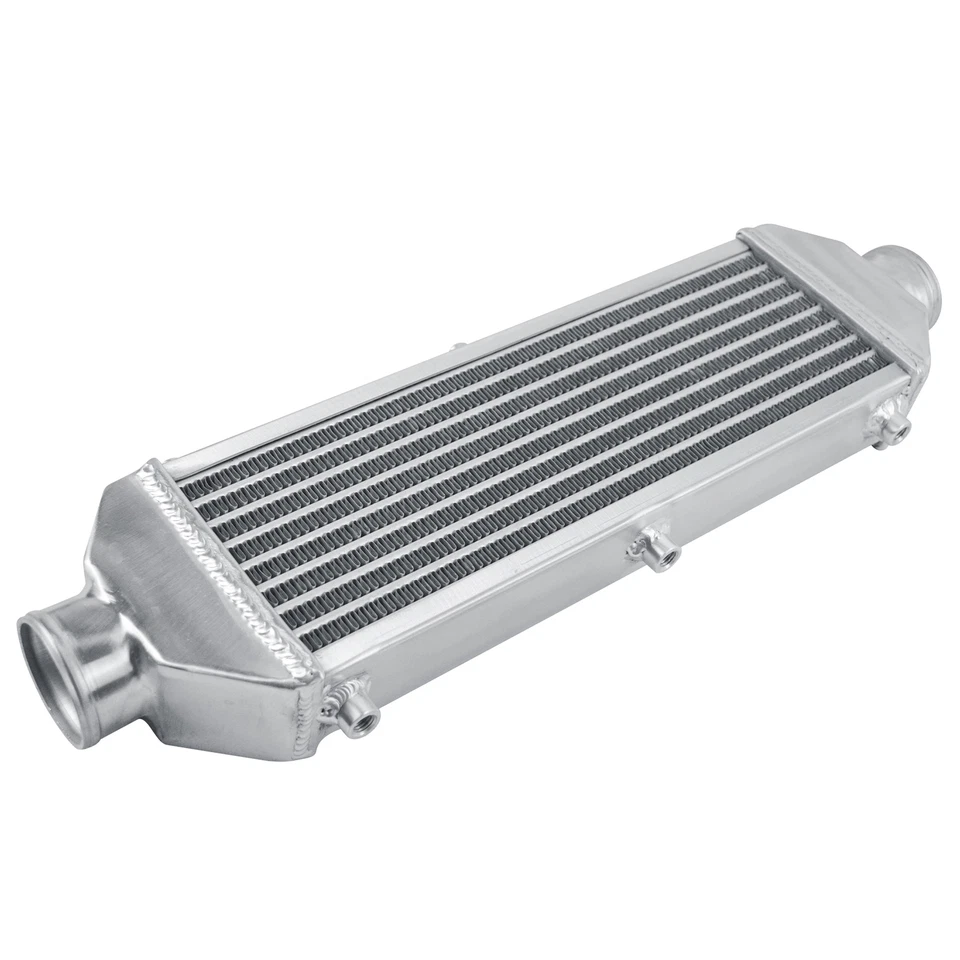 UNIVERSAL 25''x8''x3'' TURBO FRONT MOUNT ALUMINUM INTERCOOLER 2.6" IN/OUTLET Foto 4 de 4