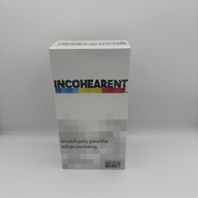 Incohearent  Adult Party Game Decode Hidden Phrases Individual or Team Complete
