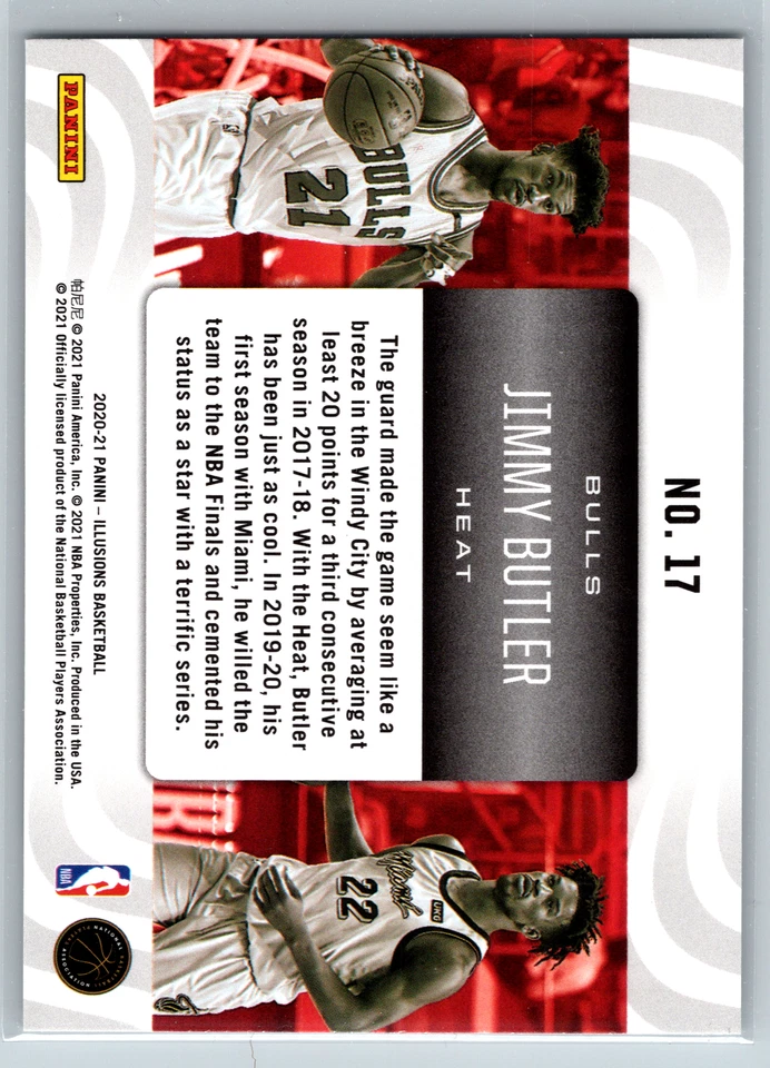 Jimmy Butler 2020 Panini Illusions Career Lineage #17 Miami Heat - Image 2 of 2
