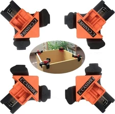 Adjustable Orange Hardware Clamp Vise 4 Pack For Woodworking Joints