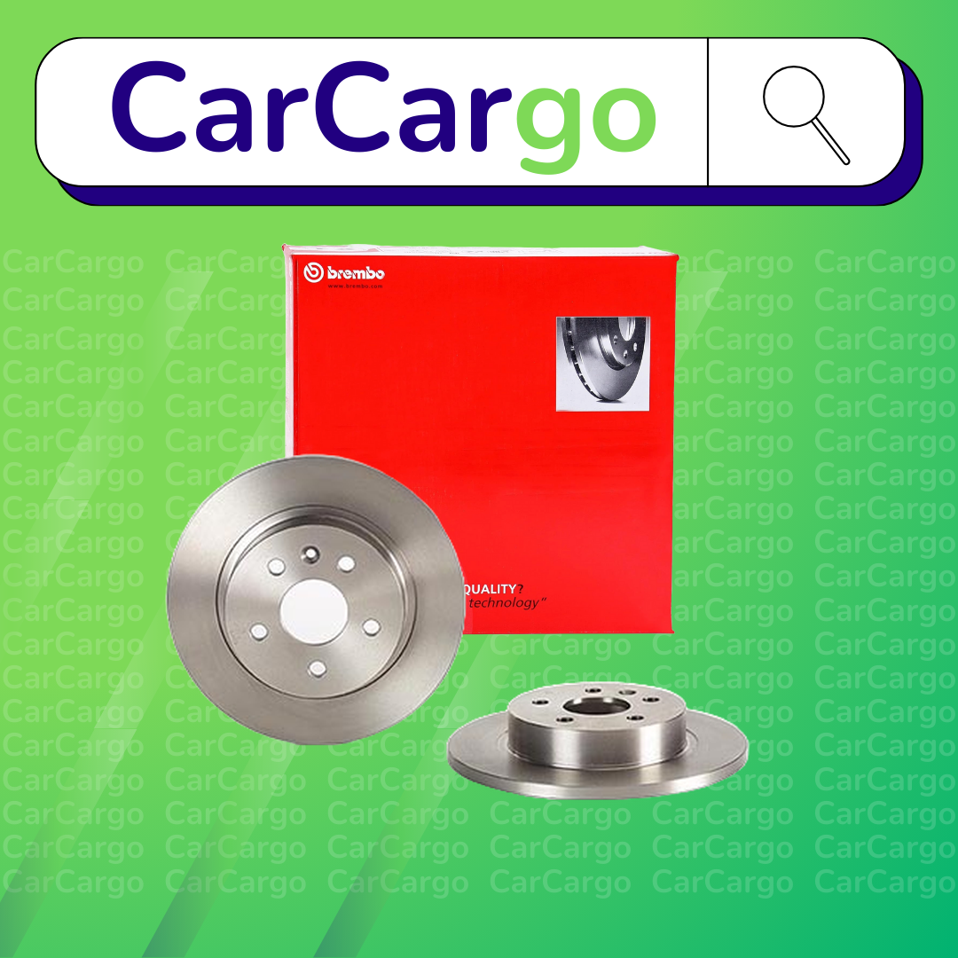 Brembo Solid Rear Brake Discs Pair For Opel Astra 1.4 LPG 2011-2015 268 mm