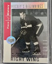 2002-03 UD Piece of History Hockey Beginnings #HB4 Gordie Howe - RED WINGS