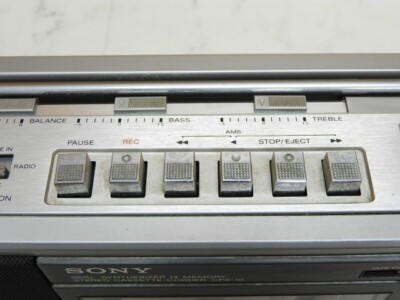 Sony CFS-10 Stereo Radio Cassette Player Recorder BOOMBOX | eBay