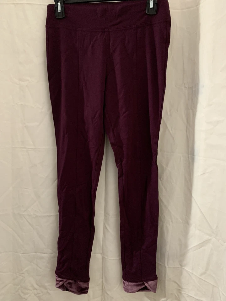 Leggings Ponte Tono Terciopelo Borgoña Profundo Talla M (8-10) Foto 4 de 4