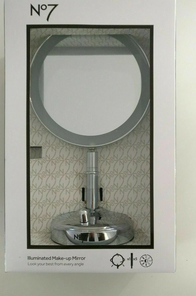 No7 Silver Illuminated Make Up Mirror