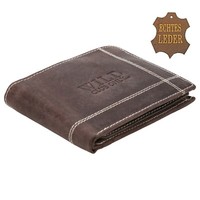 Portmonee Wallet Leder Portemonnaie Geld Purse Geldbeutel LederböRse Braun 334