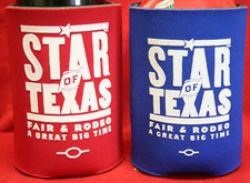 RARE PR Vintage STAR of TEXAS FAIR & RODEO Koozies Koozie Austin Texas Budweiser