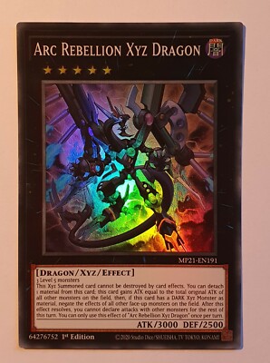 Yugioh MP21-EN191 Arc Rebellion Xyz Dragon Super Rare 1st Edition