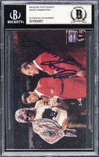 MAGAZINE PHOTOGRAPH BRUNO SAMMARTINO BGS AUTHENTIC