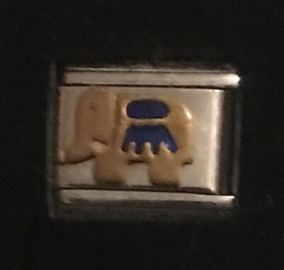 Elephant Wholesale Italian Charm Enamel Link 9MM K19 Style E