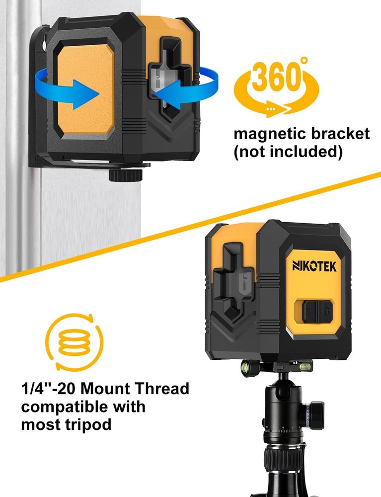 Laser Level Selfleveling Green Beam Horizontal And Vertical Crossline Laser For