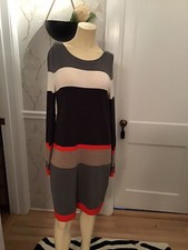 ELIZA J WOMENS LONG SLEEVE DRESSS MULTICOLOR SIZE-M