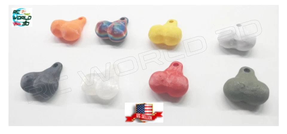 RC CRAWLER 1:10 Hanging Truck HITCH Balls NutZ 3D Printed Crawler Accessories - Image 2 of 4