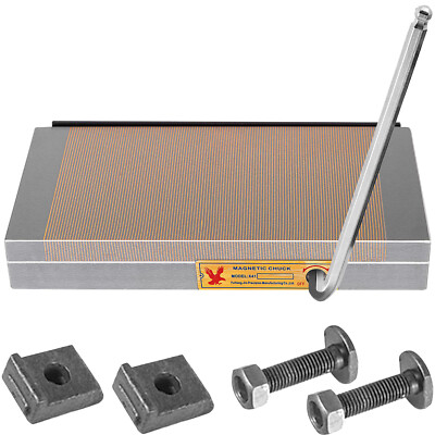  VEVOR 6'' x 12'' Fine Pole Permanent Magnetic Chuck N45 Magnet Material Forging