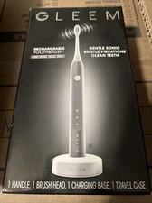 NEW Gleem Rechargeable Electric Toothbrush MRSP $50 Black