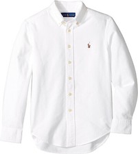 Polo Ralph Lauren Boys Long Sleeve Oxford Shirt Little Boys Size 7 White