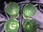4 VILLEROY & BOCH crystal BOSTON green WINE GOBLET glasses BEAUTIFUL! — photo 3