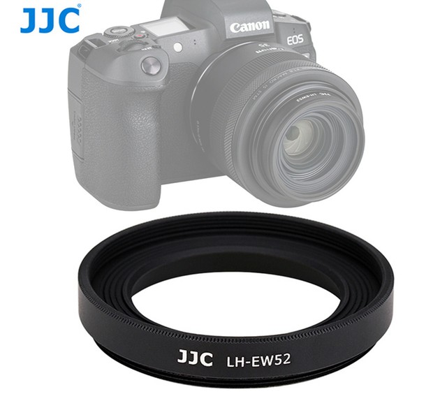 JJC Metal Lens Hood AS EW52 +52mm MRC Nano Filter for Canon RF 35mm f1